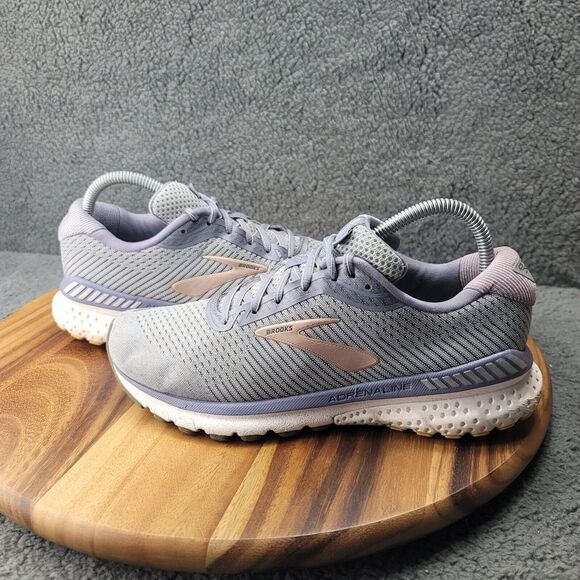 Brooks Adrenaline GTS 20 1202961B073 Running Shoes Womens Size‎ 9 B Grey Pink - Picture 4 of 11